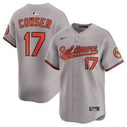 Men's Baltimore Orioles #17 Colton Cowser Gray 2025 Limited Stitched Baseball Jersey