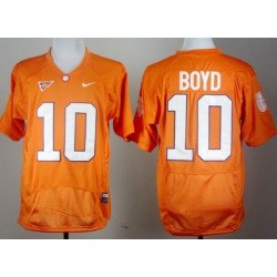 Clemson Tigers #10 Tajh Boyd Orange Pro Combat Jersey