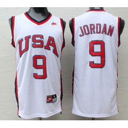 1984 Olympics Team USA #9 Michael Jordan White Swingman Jersey