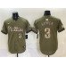 Men's Philadelphia Phillies #3 Bryce Harper Olive 2026 Armed Forces Day Stitched Jersey