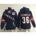 New York Rangers #36 Mats Zuccarello Navy Blue Women's Old Time Heidi NHL Hoodie