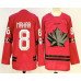Men's Canada Hockey #8 Cale Makar Red Stitched Jersey