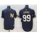 Men's New York Yankees #99 Aaron Judge Black Gold With Patch Limited Stitched Baseball Jersey