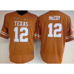 Men's Texas Longhorns 12 Colt McCoy Orange Nike College Jersey