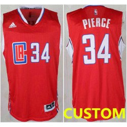 Los Angeles Clippers Custom Revolution 30 Swingman 2015 New Red Jersey