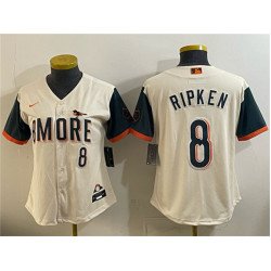 Youth Baltimore Orioles #8 Cal Ripken Jr Natural 2026 City Connect Stadium Stitched Baseball Jersey