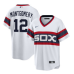 Men's Chicago White Sox #12 Colson Montgomery White Cool Base Stitched Jersey