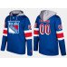 Adidas Rangers Men's Customized Name And Number Blue Hoodie