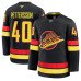 Men's Vancouver Canucks #40 Elias Pettersson Black 2024-25 Alternate Stitched Hockey Jersey