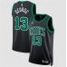 Men's Boston Celtics #13 Paul George Black Statement Edition Stitched Basketball Jersey