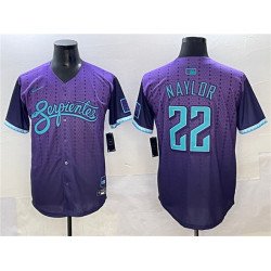 Men's Arizona Diamondbacks #22 Josh Naylor Purple 2025 City Connect Limited Stitched Baseball Jersey