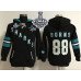 San Jose Sharks #88 Brent Burns Black 2016 Stanley Cup Final Patch Women's Old Time Heidi Hoodie NHL Hoodie