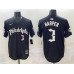 Men's Philadelphia Phillies #3 Bryce Harper Black Gothic Vapor Limited Stitched Jersey