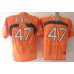 Miami Hurricanes #47 Irvin Orange Jersey