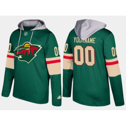 Adidas Wild Men's Customized Name And Number Green Hoodie