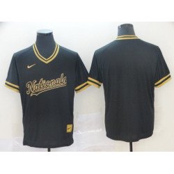 Men Washington Nationals Blank Black gold Game Nike 2022 MLB Jersey