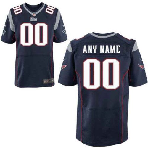 Men's New England Patriots Nike Navy Blue Customized 2014 Elite Jersey
