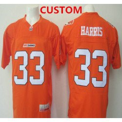 Men's CFL BC Lions Custom Orange Jersey