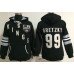 Los Angeles Kings #99 Wayne Gretzky Black Women's Old Time Heidi NHL Hoodie