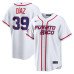 Men's Puerto Rico Baseball #39 Edwin Díaz White 2026 World Baseball Classic Home Stadium Stitched Jersey