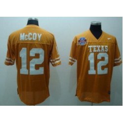 Texas Longhorns #12 McCoy Orange Jersey