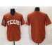 Men's Texas Longhorns Blank Orange 2025 World Series & SEC Patch Stitched Jersey
