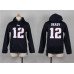 Nike New England Patriots #12 Tom Brady Blue Kids Hoodie