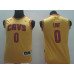 Youth Cleveland Cavaliers #0 Kevin Love Yellow 2017 The NBA Finals Patch Jersey