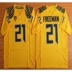 Oregon Duck #21 Royce Freeman Yellow College Football Nike Limited Jersey