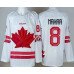 Youth Canada #8 Cale Makar White 2026 Olympics Authentic Jersey