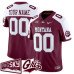 Men's Montana Grizzlies Active Player Custom Maroon Alternate 2025 F.U.S.E. Big Sky Patch Vapor Limited V1 Stitched Football Jersey