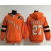 Philadelphia Flyers #27 Ron Hextall Orange Women's Old Time Heidi NHL Hoodie