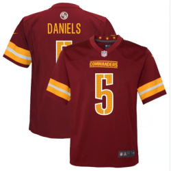 Youth Washington Commanders #5 Jayden Daniels Burgundy Vapor Limited Football Stitched Jersey