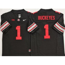Men's Ohio State Buckeyes #1 Buckeyes Black 2025 F.U.S.E. Limited Stitched Jersey