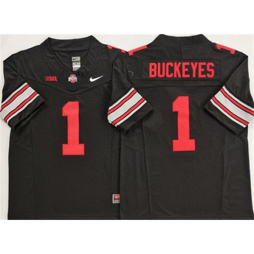 Men's Ohio State Buckeyes #1 Buckeyes Black 2025 F.U.S.E. Limited Stitched Jersey