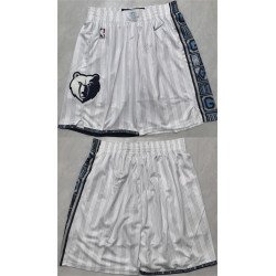 Men's Memphis Grizzlies White 2026 Shorts (Run Small)
