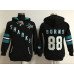 San Jose Sharks #88 Brent Burns Black Women's Old Time Heidi Hoodie NHL Hoodie