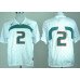 Miami Hurricanes #2 With No Name White Jersey
