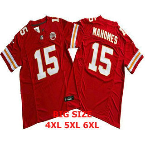 Men's Kansas City Chiefs #15 Patrick Mahomes Red FUSE Limited Vapor Stitched Jersey