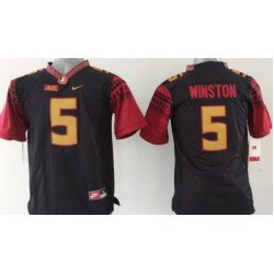 Florida State Seminoles #5 Jameis Winston 2014 Black Limited Kids Jersey