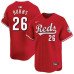 Men's Cincinnati Reds #26 Chase Burns Red Limited Stitched Baseball Jersey