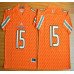 Miami Hurricanes #15 Brad Kaaya Orange 2015 College Football Jersey