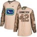 Adidas Canucks #42 Alex Burmistrov Camo Authentic 2017 Veterans Day Stitched NHL Jersey