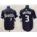 Men's Seattle Mariners #3 Cal Raleigh Black 'Deep Sea Gothic Edition' Vapor Premier Limited Stitched Baseball Jersey