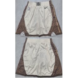 Men's Golden State Warriors Tan Shorts(Run Small)