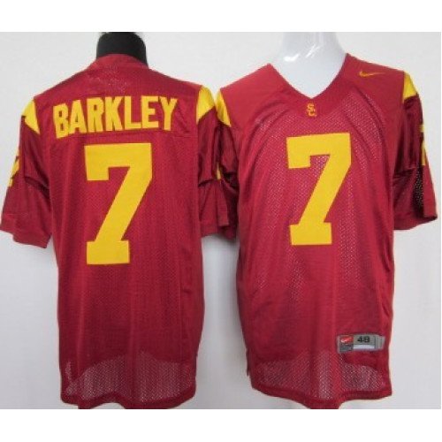 USC Trojans #7 Matt Barkley Red Jersey