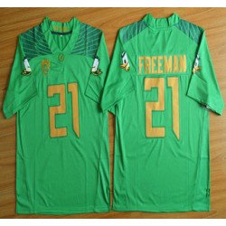 Oregon Duck #21 Royce Freeman Light Green College Football Nike Limited Jersey
