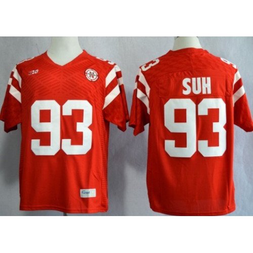 Nebraska Cornhuskers #93 Ndamukong Suh 2013 Red Jersey