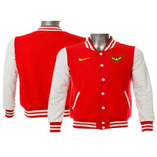 Men's Atlanta Hawks Red Stitched NBA Jacket