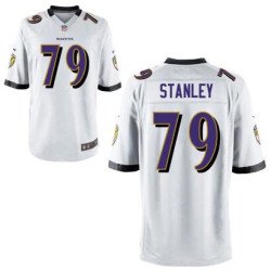 Youth Baltimore Ravens #79 Ronnie Stanley Nike White 2016 Draft Pick Game Jersey
